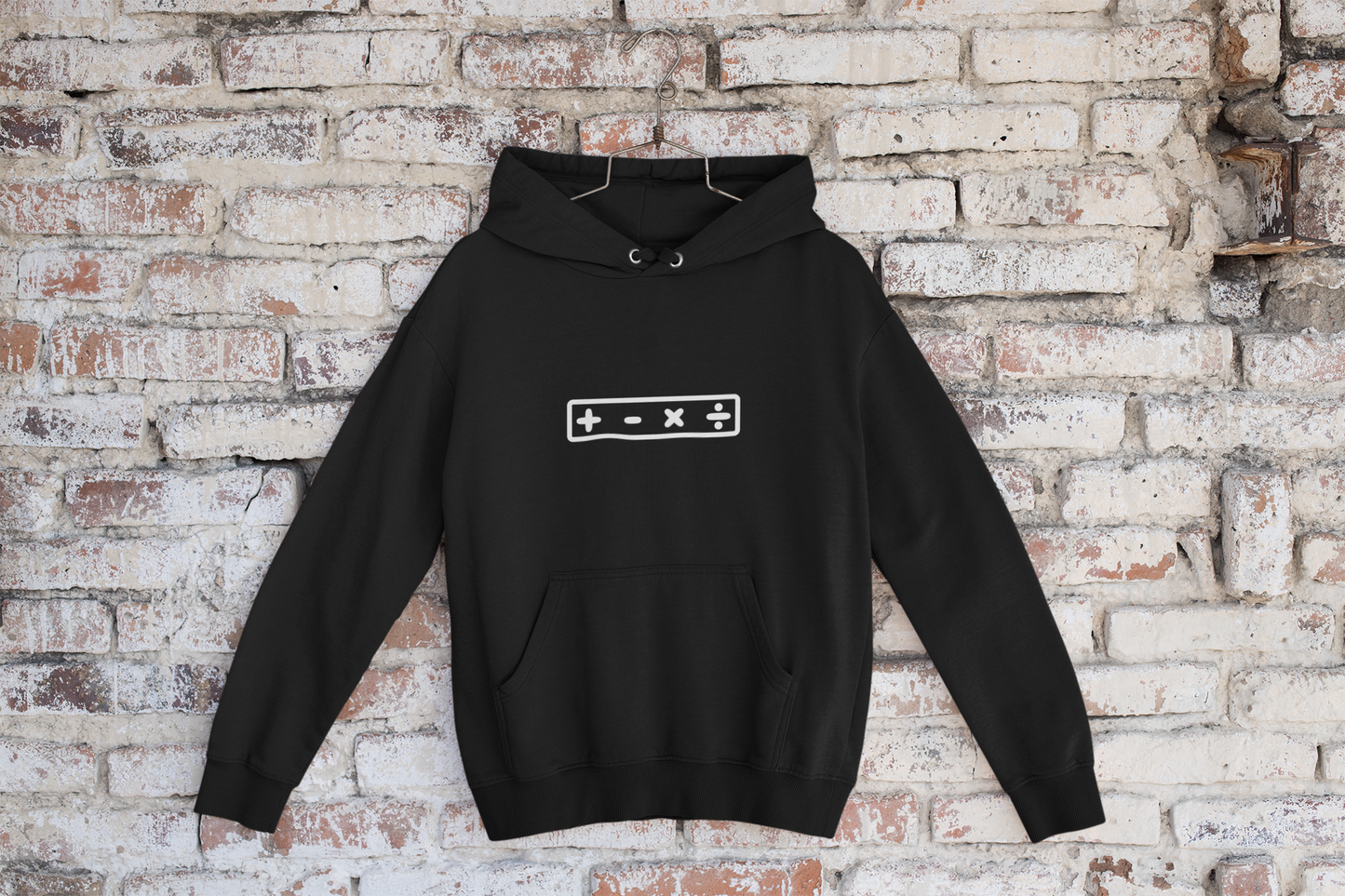 ‘Mathematics Range’ Boxed In - The Original Hooded Jumper - White