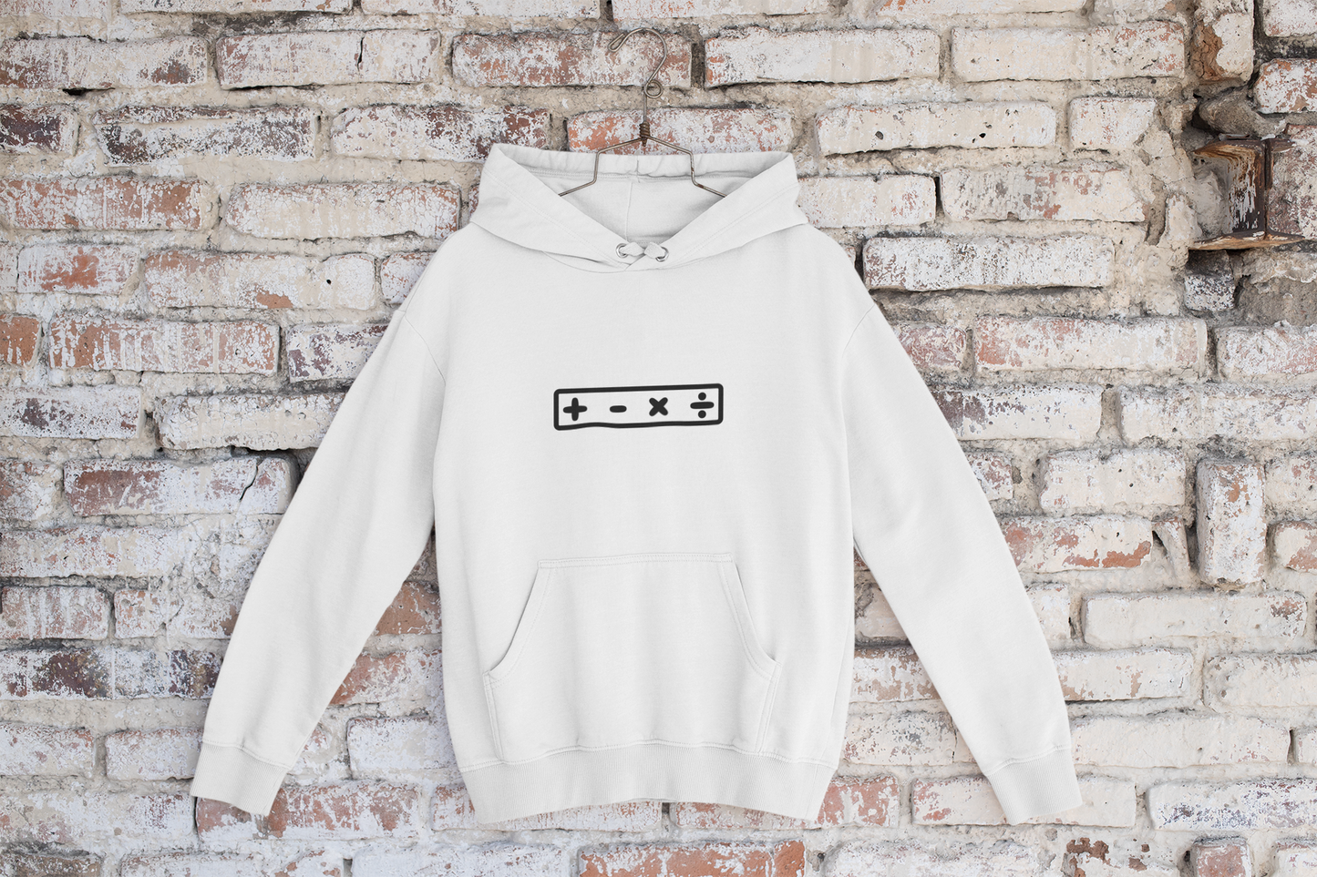 ‘Mathematics Range’ Boxed In - The Original Hooded Jumper - Black